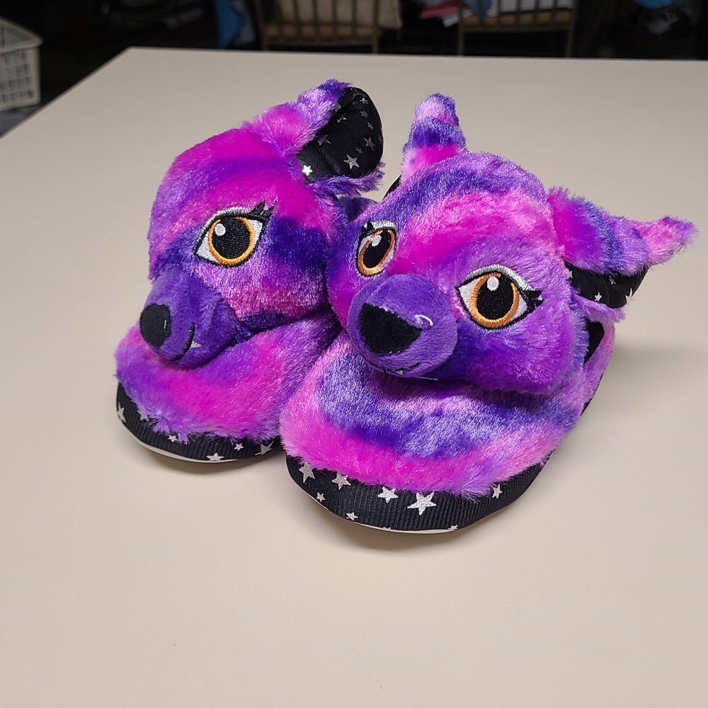 Build A Bear starry night bat slippers size S